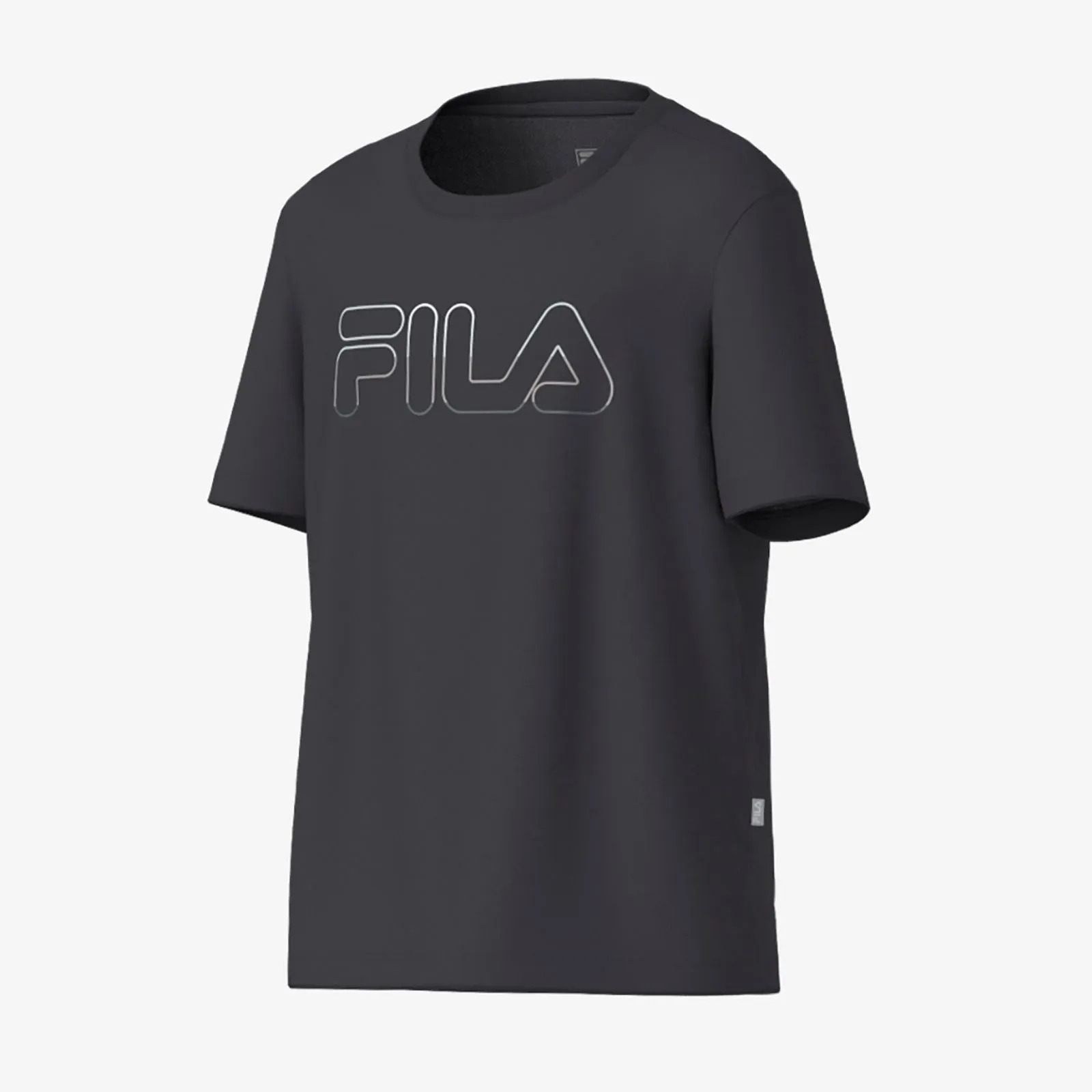 Camiseta Fila Regular Letter Myller Infantil - Grafite